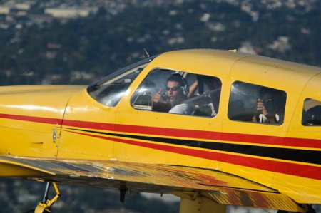 Formation flying over LA